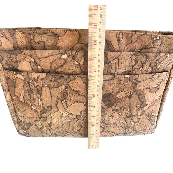Dzolik Cork Messenger/Computer Bag Adjustable Strap Six Zip Pockets Vegan Unisex - Picture 5 of 6